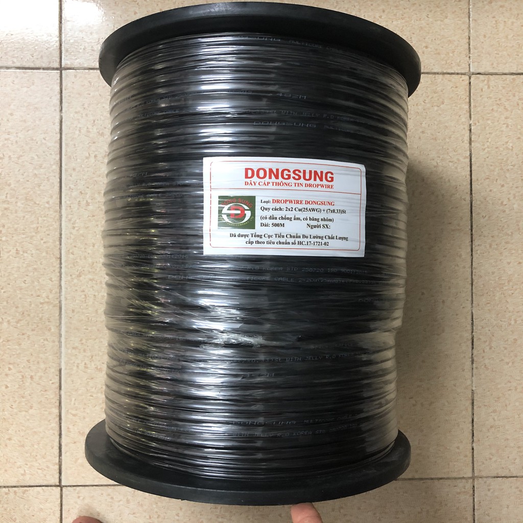 [Combo 50m] Dây Mạng 4 lõi có gia cường chống ẩm có hỗ trợ bấm đầu mạng