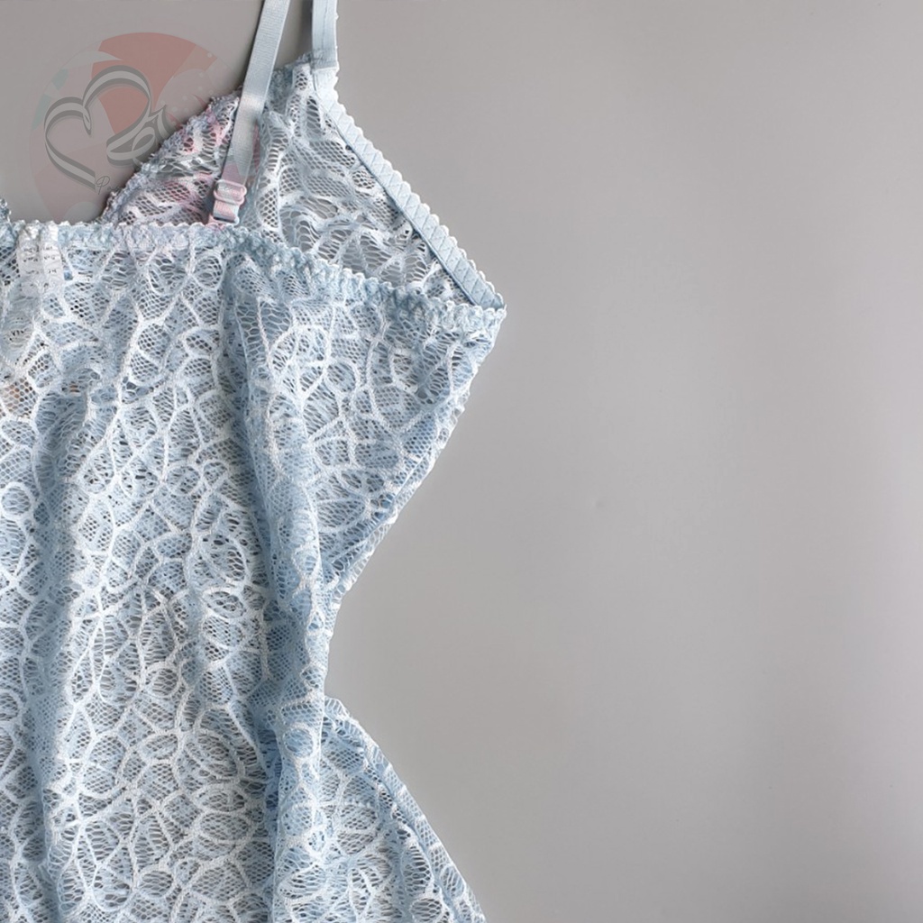 Váy ngủ phối thiết kế ren xuyên thấu Enegant Moment xuất khẩu Anh