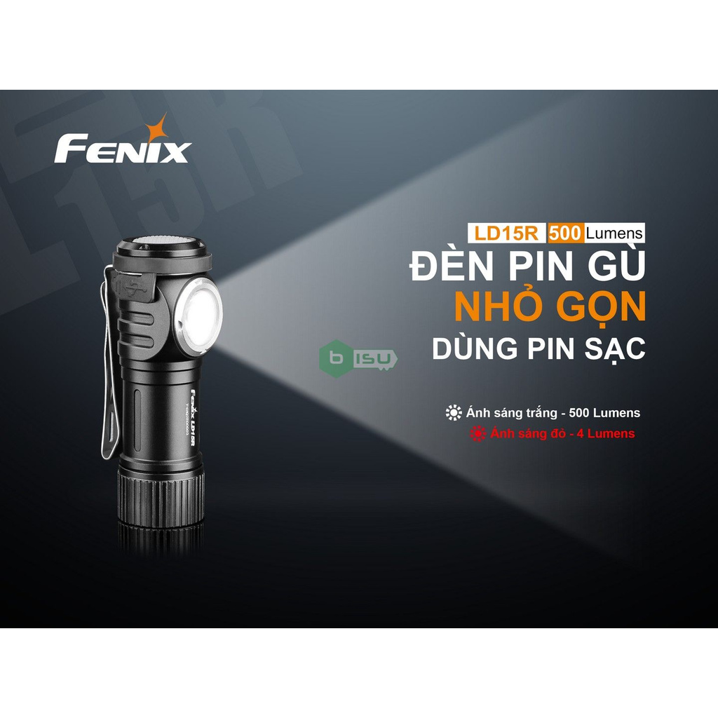 CHÍNH HÃNG PHÂN PHỐI - Đèn pin Fenix - LD15R - 500 lumens