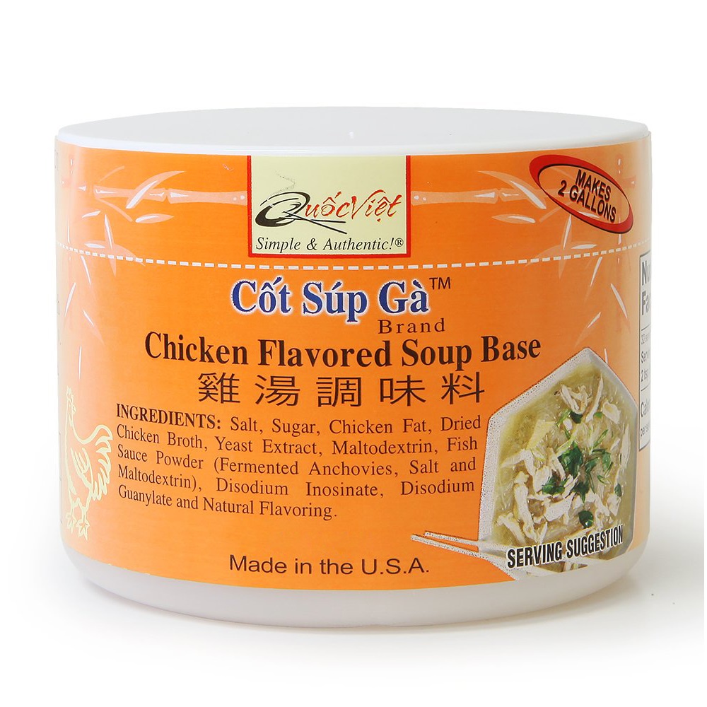 Cốt Súp Gà Quốc Việt - Nhập khẩu USA - Chicken Flavored Soup Base (300g)