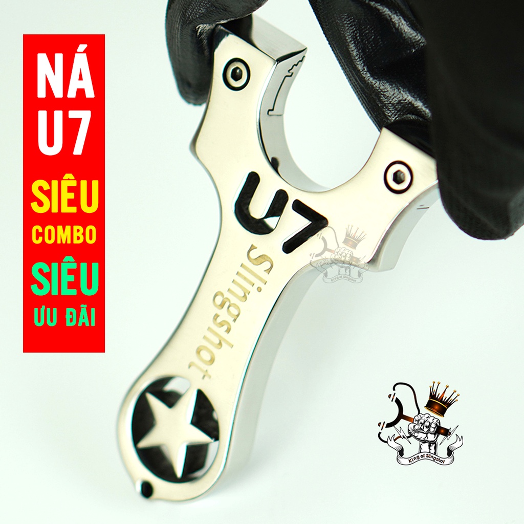 Ná Cao Su U7 Ngôi Sao Inox 304 Chống Gỉ, Sáng Bóng, Kèm Lục Giác Hỗ Trợ Vặn Ốc, siêu đẹp, siêu chuẩn