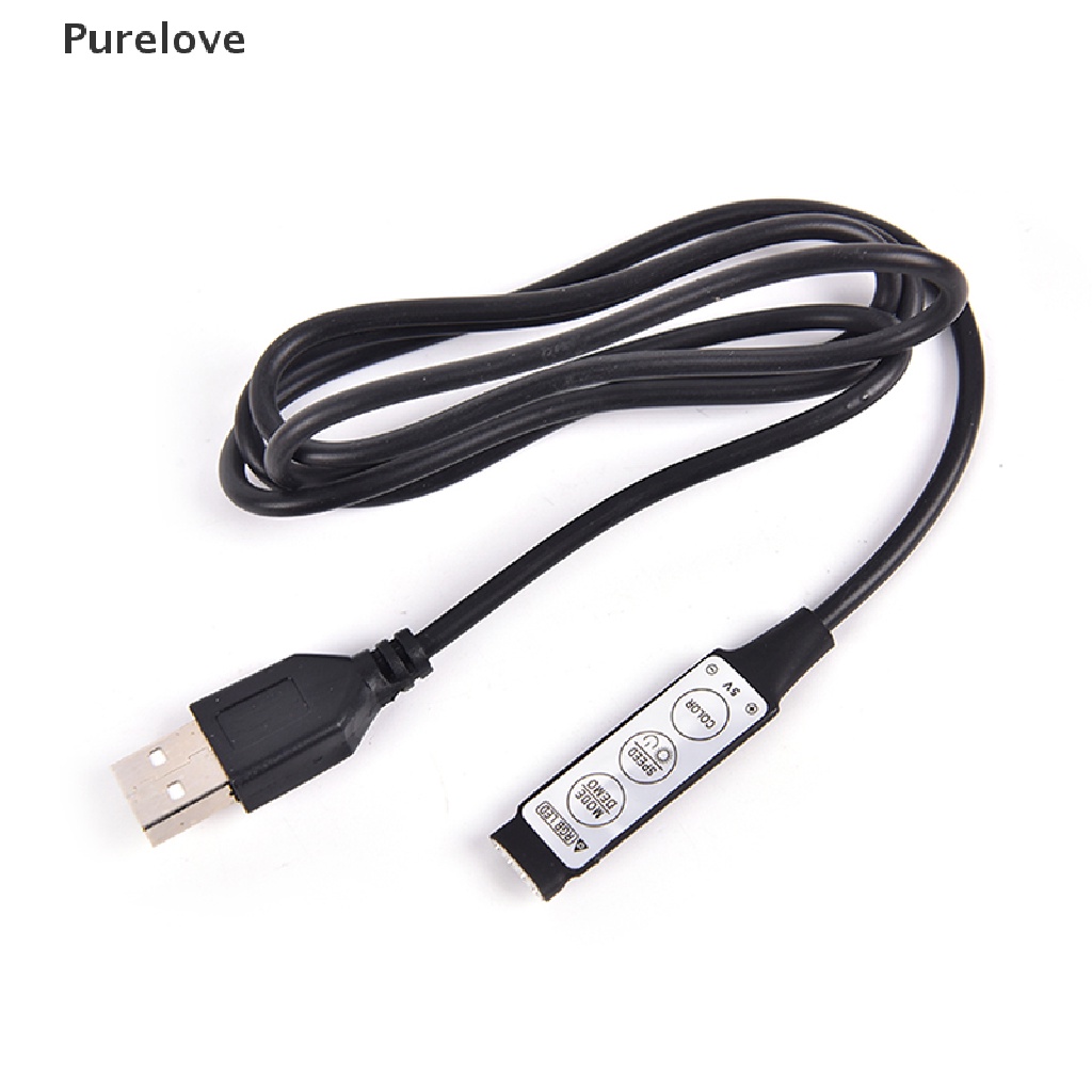 Đèn led rgb 5v 3 Nút Điều Khiển 4 Nút Cổng usb
