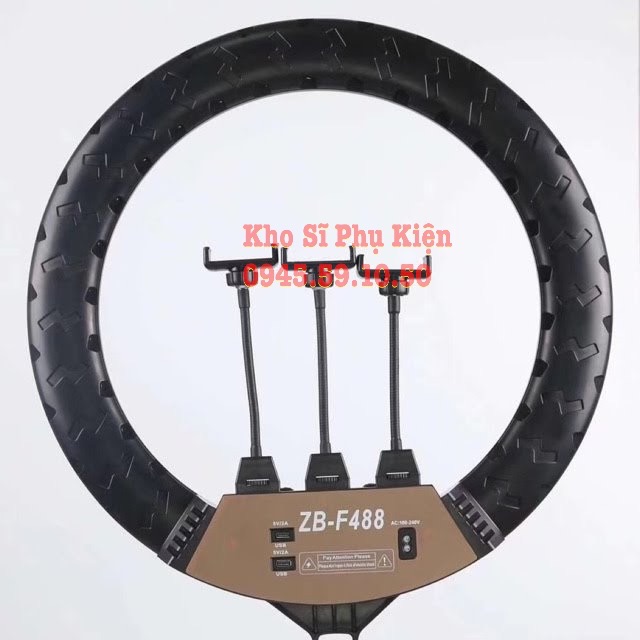 Đèn LiveStream 50cm.Hỗ trợ ánh sáng Chụp Ảnh, Make Up Trang Điểm. 3 Chế Độ Sáng