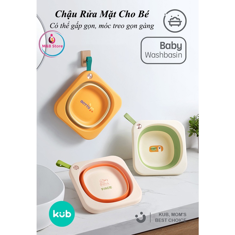 Chậu Rửa Mặt Gấp Gọn Kháng Khuẩn, Nhựa PP - KUB