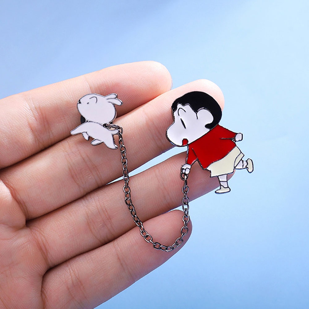 Ghim Cài Áo Hình Cậu Bé Bút Chì Hoạt Hình Dễ Thương