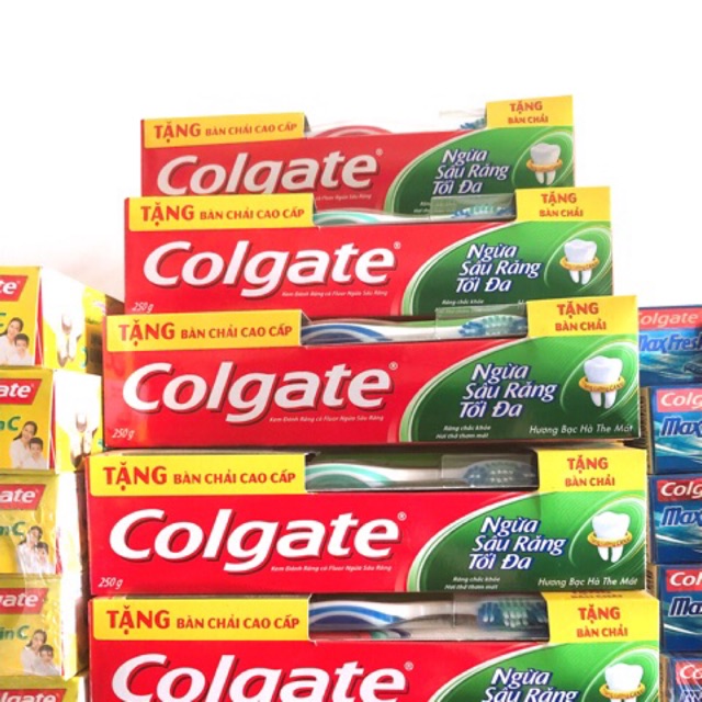 Combo 2 Cây Colgate ngừa sâu răng tặng bàn chải