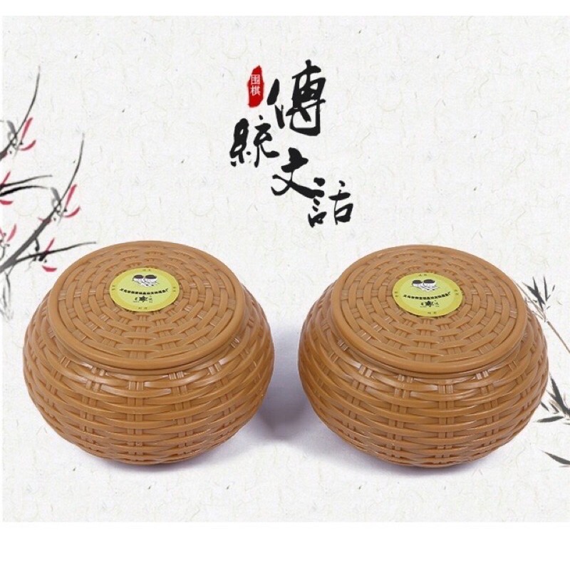 Combo Bộ Cờ Vây Melamine Hai Mặt Cong Bàn Giả Da