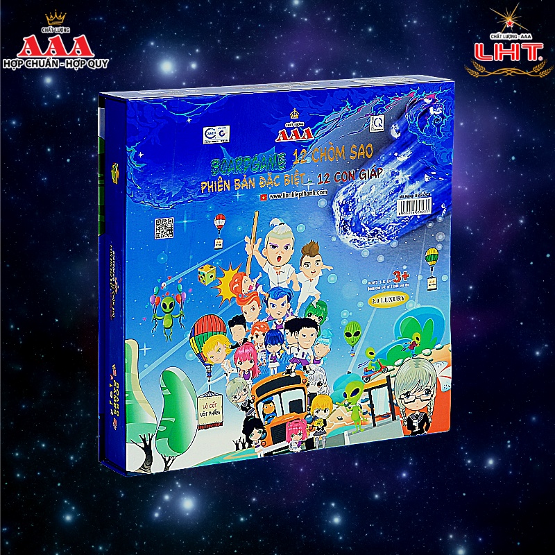 Boardgame 12 Chòm Sao – Phiên bản 12 Con Giáp - dễ chơi cho cả trẻ em và người lớn từ 4 - 7 người [Chính hãng AAA-LHT]