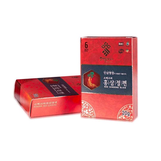 HỒNG SÂM LÁT TẨM MẬT ONG 20G SOBAEK KOREA