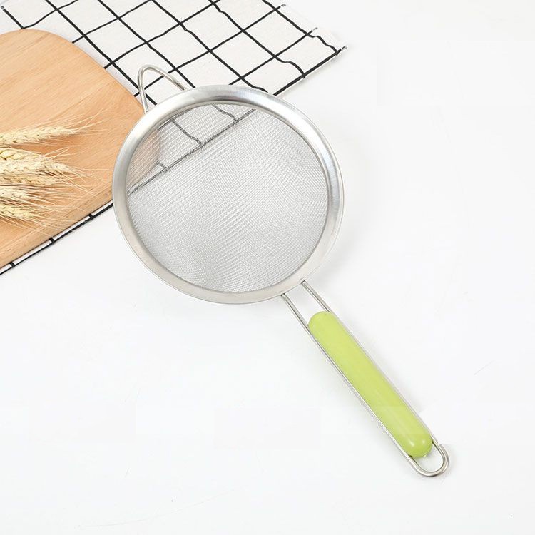 Rây bột cầm tay inox size 14cm tiện dụng, lọc bột mì và thức ăn siêu mịn