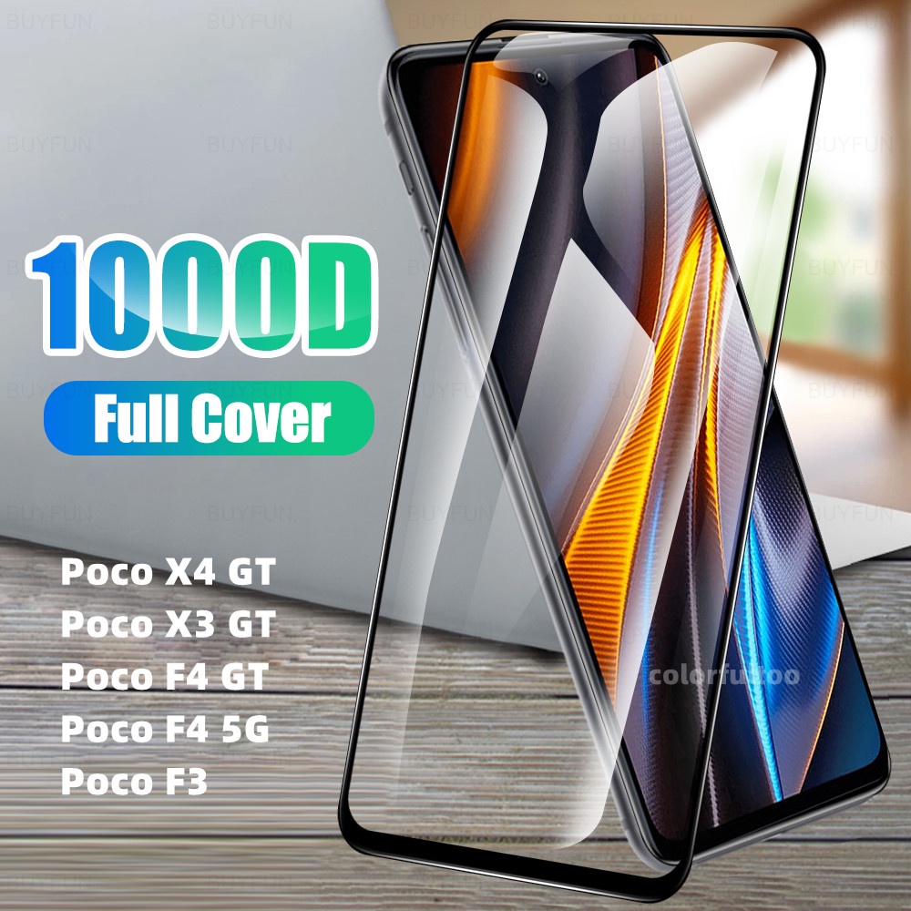 Kính Cường Lực 9D Bảo Vệ Toàn Màn Hình Cho Xiaomi Poco X4 X3 F4 F3 GT F4GT F3GT PocoF4 PocoF3 X3 Pro