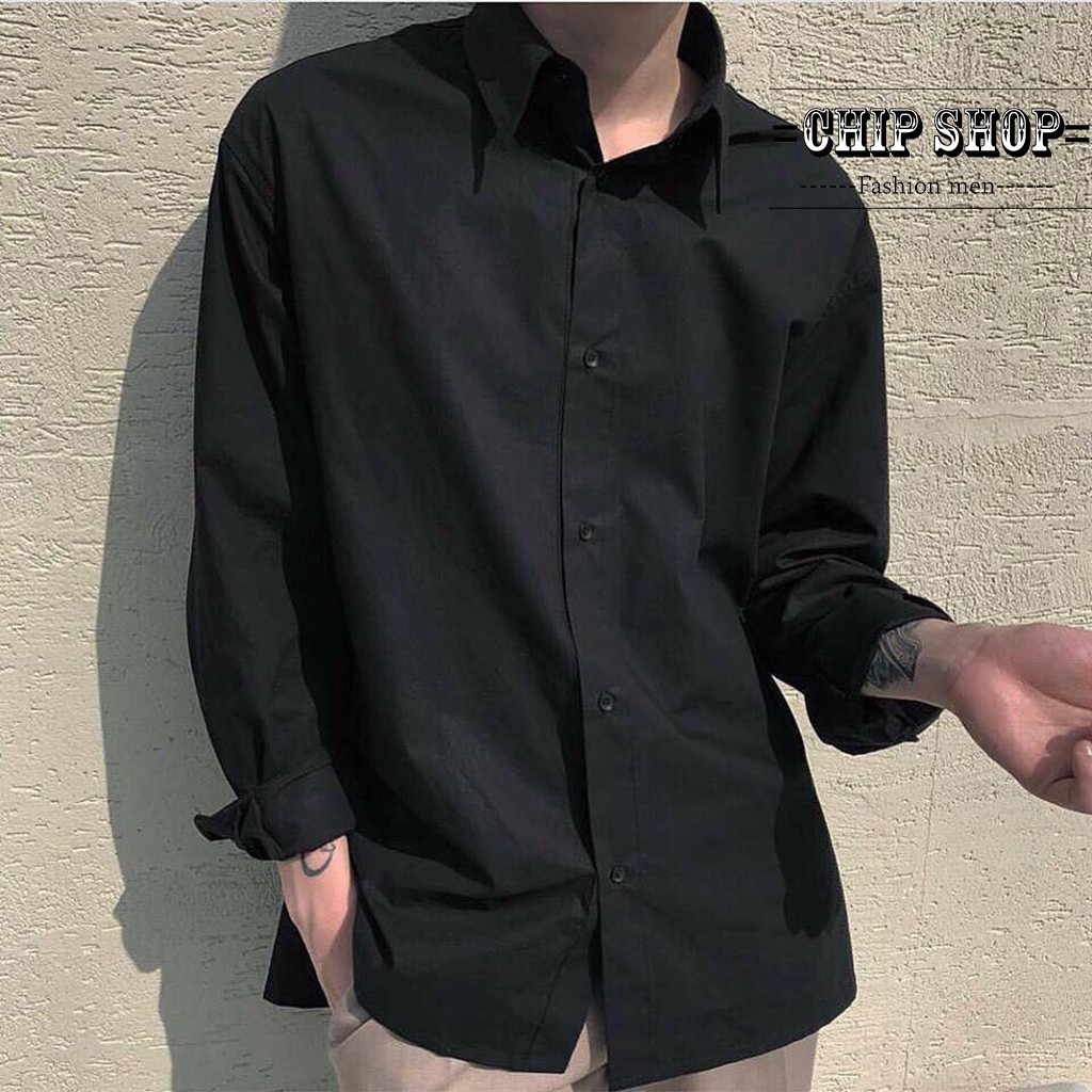 [Mã FAMAYMA2 giảm 10K đơn 50K] Áo sơ mi nam nữ dài tay unisex màu trắng chất lụa phong cách trẻ | BigBuy360 - bigbuy360.vn