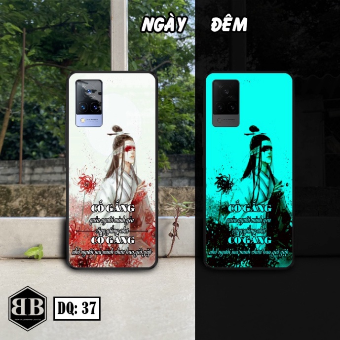 Ốp lưng kính Dạ Quang Vivo V21 5G phát sáng trong đêm bao chất lương,bao giá thành