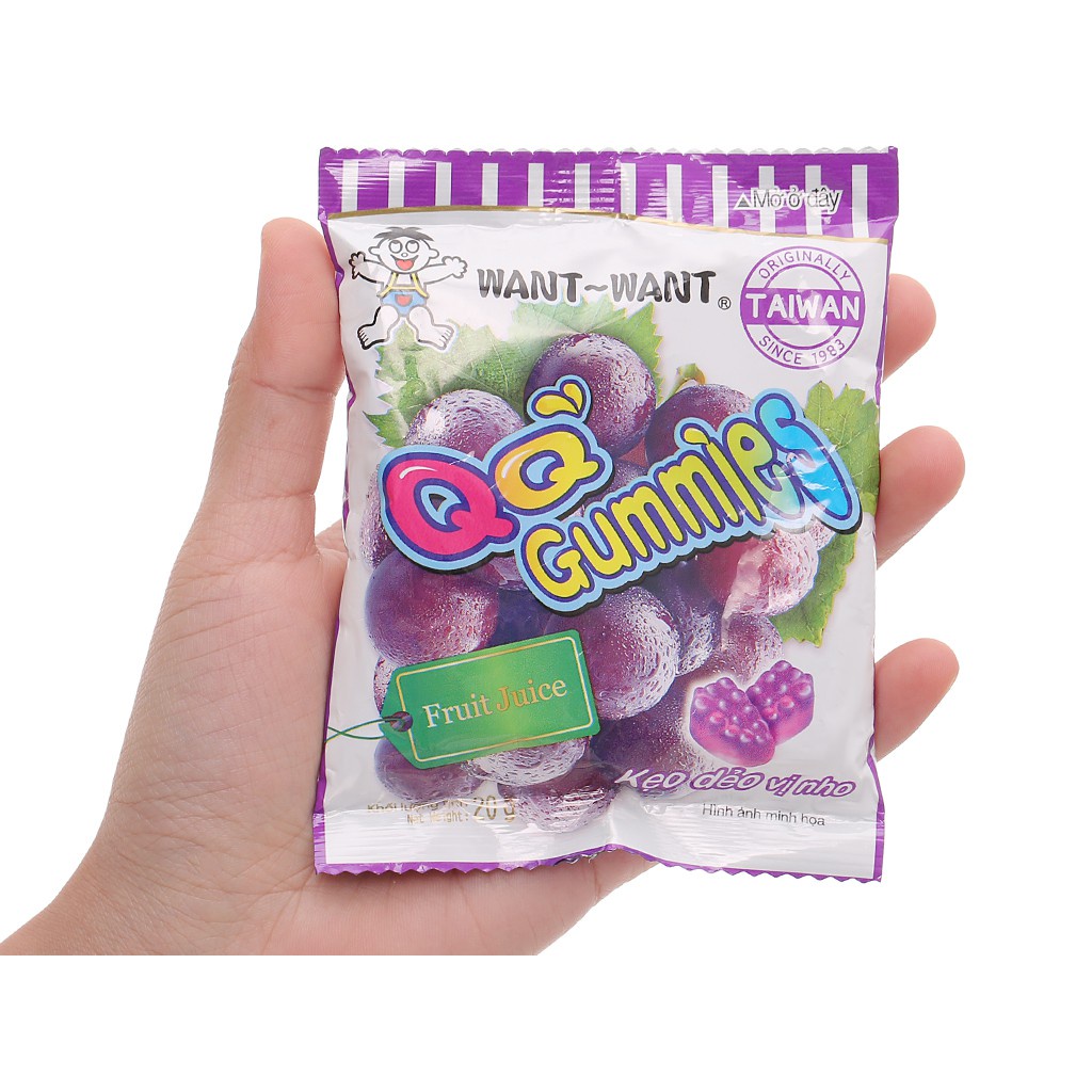 Kẹo dẻo QQ Gummies - Vị Nho - Loại 20g