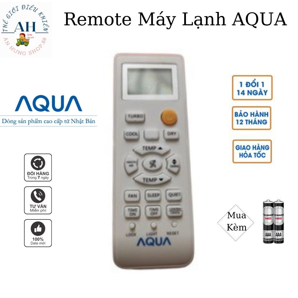 REMOTE ĐIỀU KHIỂN MÁY LẠNH AQUA