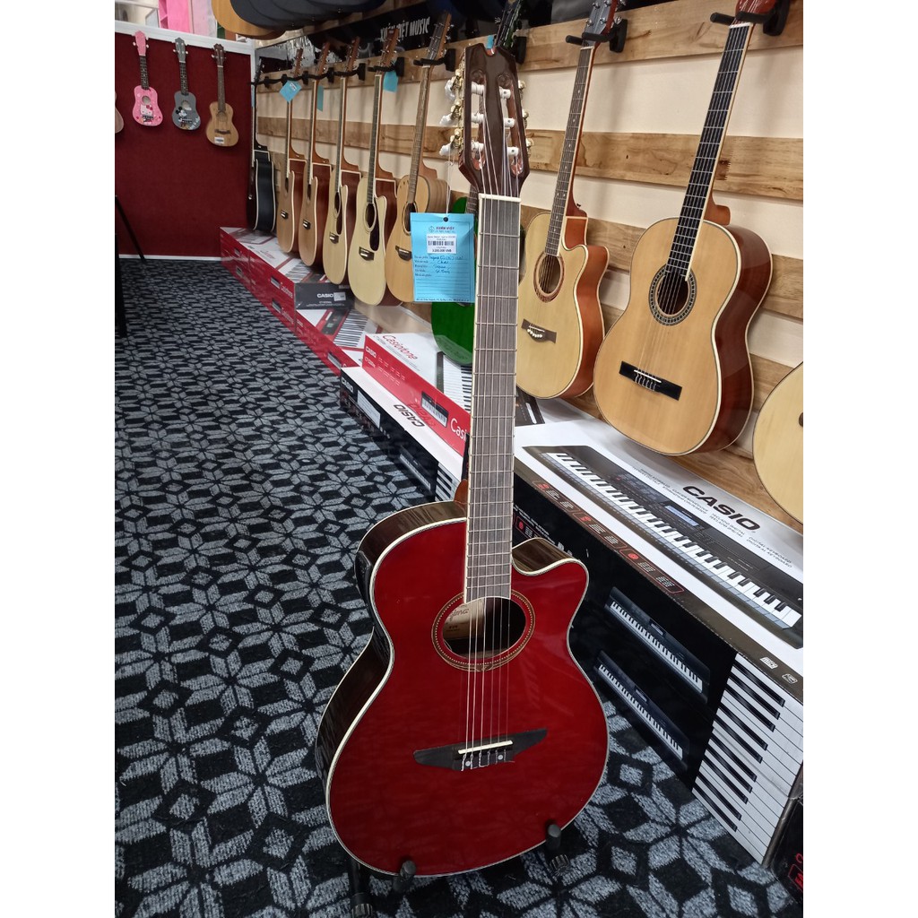 Đàn Guitar Classic Tagima EQ (đỏ), Oval (cây) - Guitar chính hãng – Guitar giá tốt – Guitar chuyên nghiệp