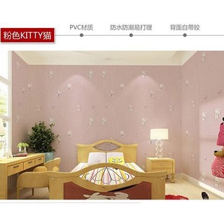 Decal giấy dán tường hello kitty