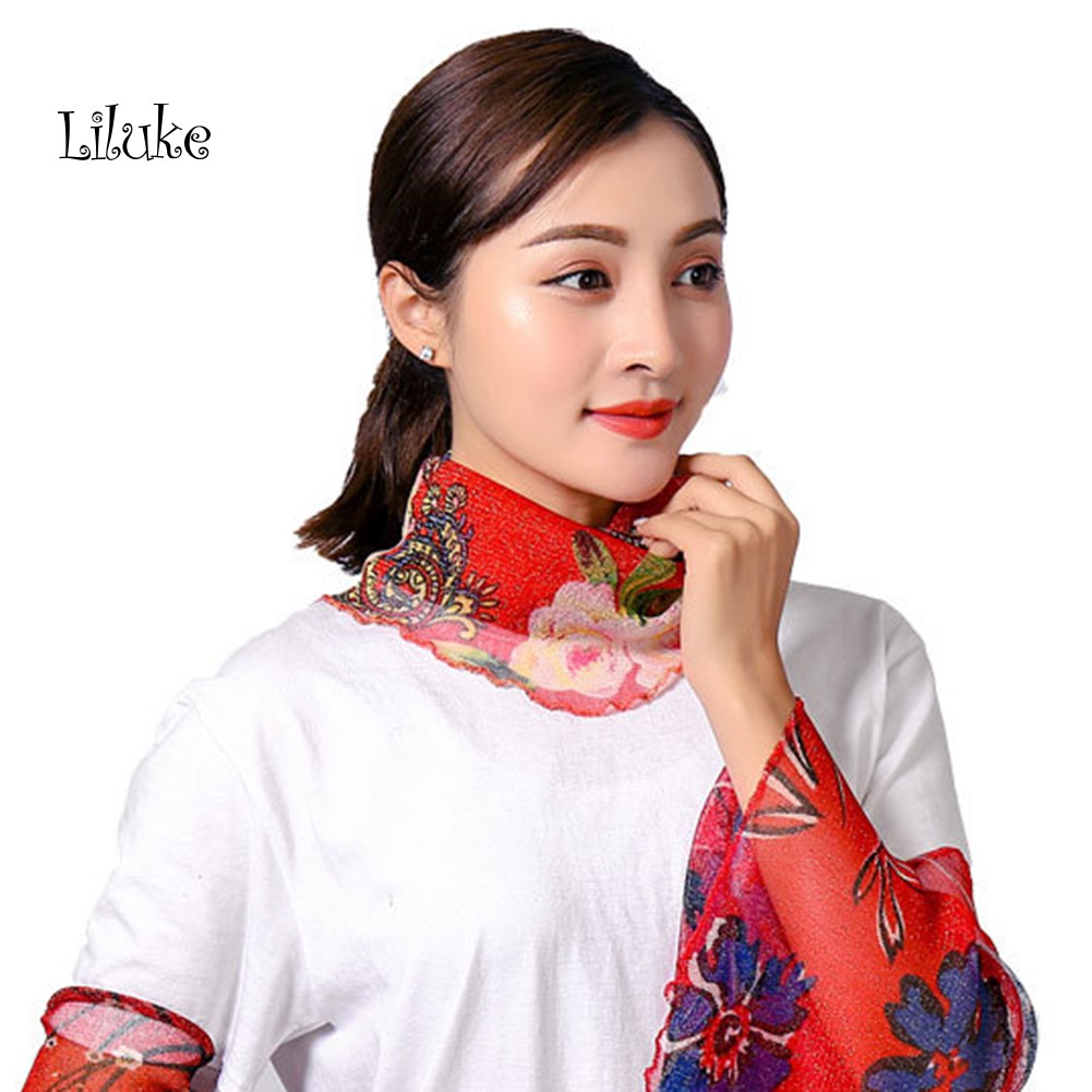 Khẩu Trang Chống Nắng Thoáng Khí Mềm Mại In Họa Tiết Xinh Xắn Cho Nữ