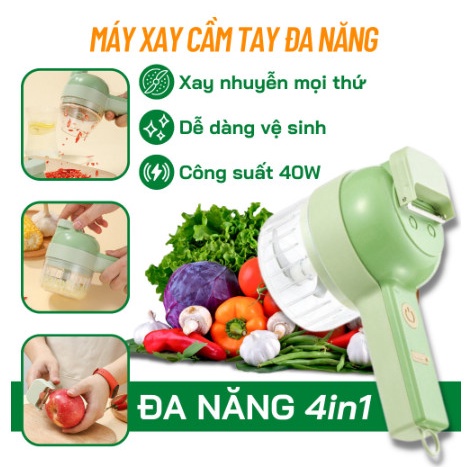 MÁY XAY RAU CỦ QUẢ CẦM TAY NHỎ GỌN TIỆN LỢI CÓ CỔNG SẠC USB TIỆN DỤNG CHẤT LIỆU NHỰA ABS AN TOÀN