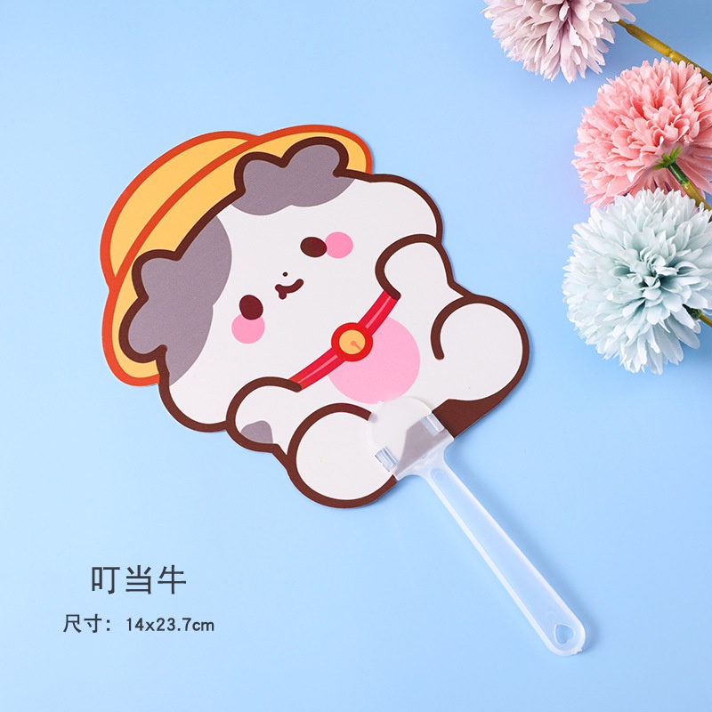 Quạt Xếp Mini Cầm Tay Họa Tiết Hoạt Hình Phong Cách Trung Hoa