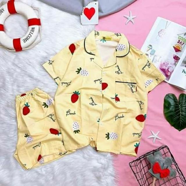 CHUYÊN SỈ ÔM LÔ ĐỒ BỘ PIJAMA KATE THÁI