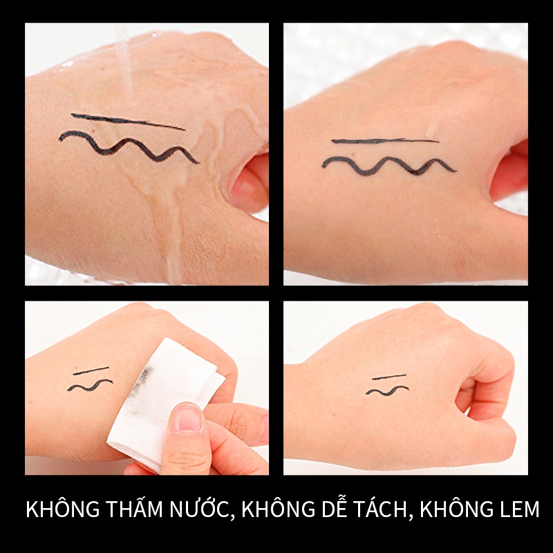 [Hàng mới về] Set mascara và bút kẻ mắt dạng lỏng LEMOOC chống thấm nước lâu trôi