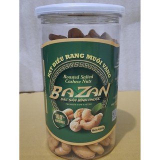 Hạt Điều Rang Muối BaZan Bình Phước Loại 1 – 400g đã tách vỏ lụa