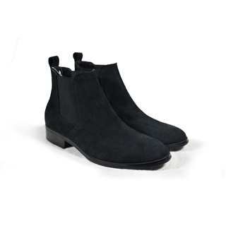Giày Chelsea boot ss1 màu đen da lộn