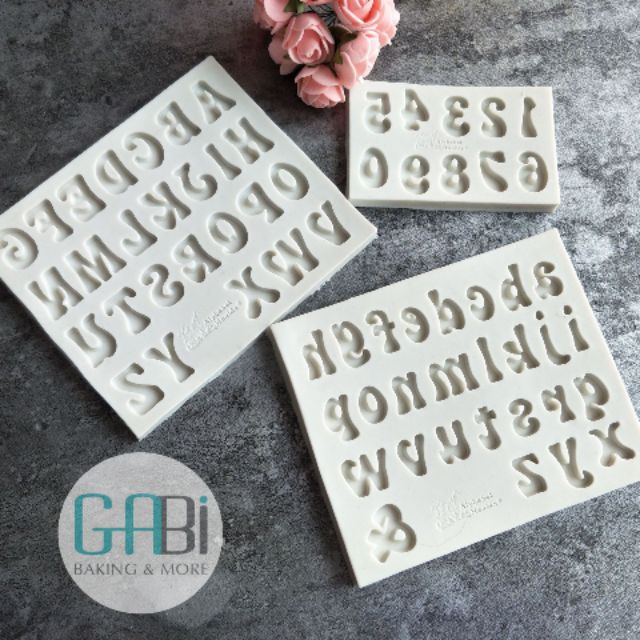 Khuôn fondant chữ cái /số