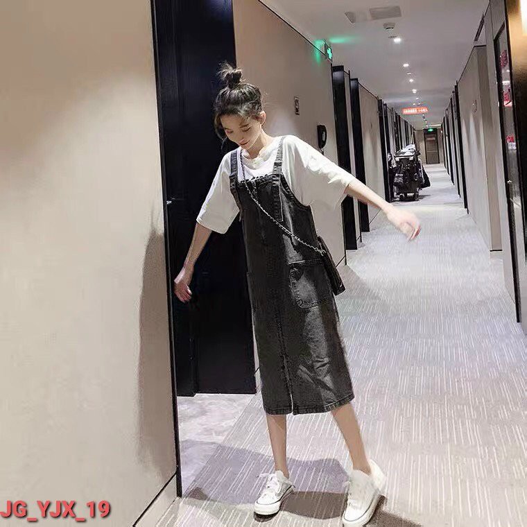 HCM FREESHIP️⚡ Yếm Váy Xẻ Dây Kéo mã: JG_YJS_19 Mina-Fashion