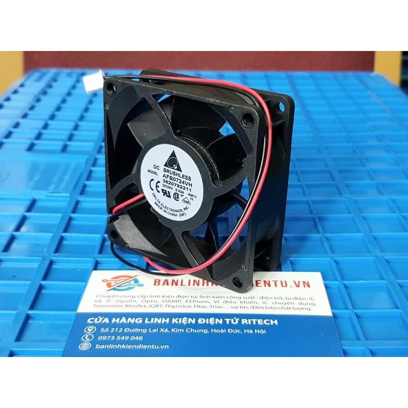 Quạt delta AFB0724VH 24V 0.33A 70*70*25mm