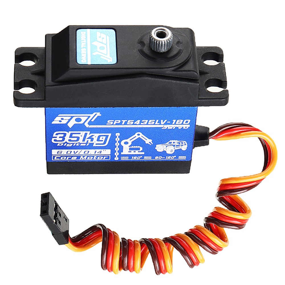 Động Cơ Servo Spt 5435LV 35kg Chống Thấm Nước Cho Xe Điều Khiển TRX4 Crawler Airplabe Angle 180° 270°