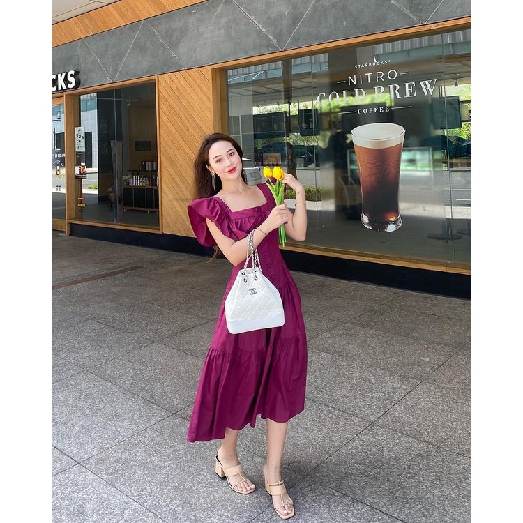 Váy nữ tím cánh tiên V182 Lemina