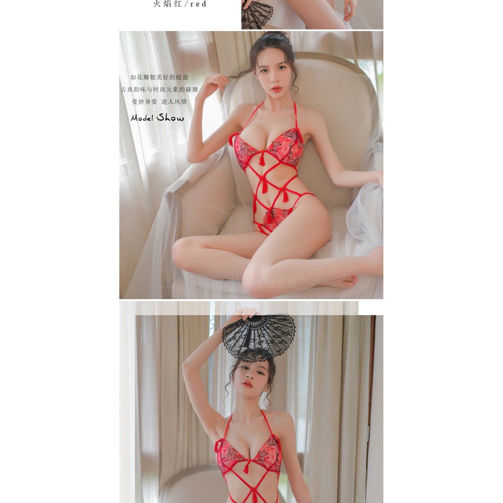 YT896 Bodysuit Tua Rua Mềm Mại Thướt Tha - Cut-out Lạ Mắt - Cosplay Trung Hoa Sexy | BigBuy360 - bigbuy360.vn