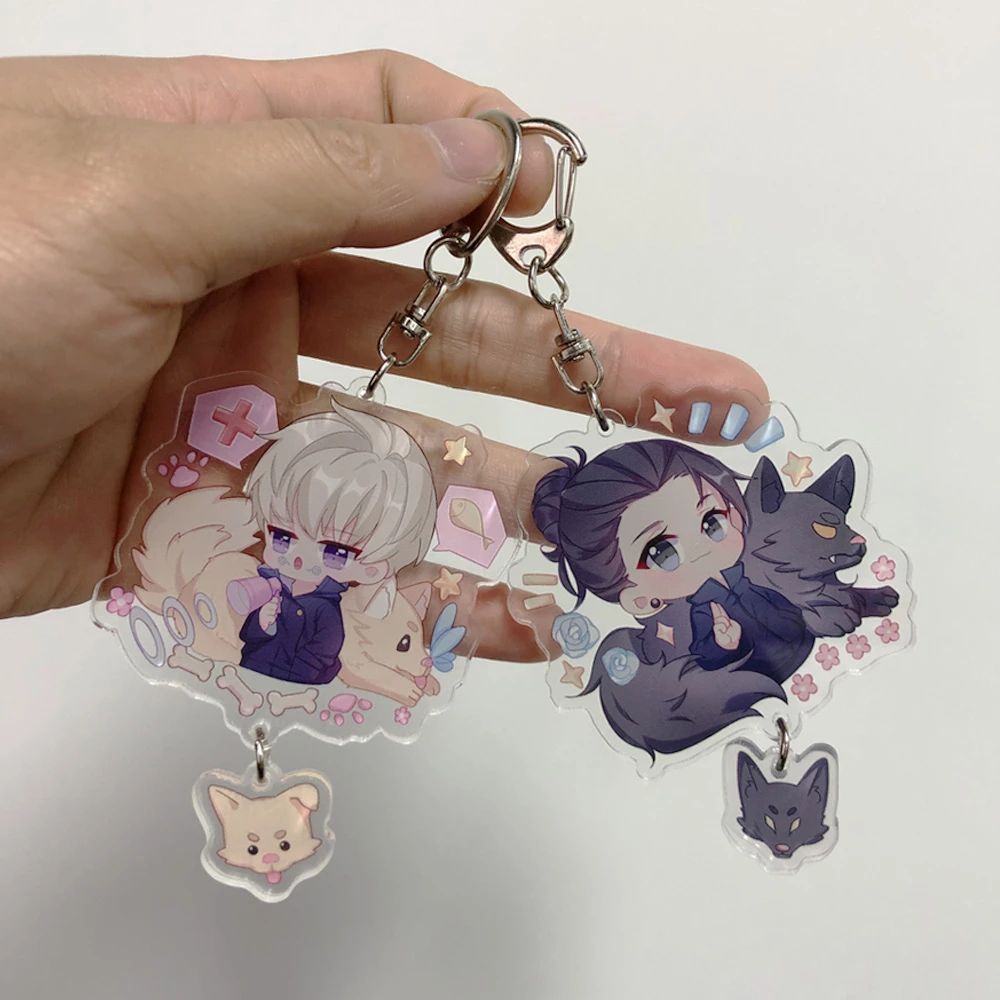 Móc khóa bằng acrylic hình nhân vật anime Fushiguro Megumi Yuji Itadori
