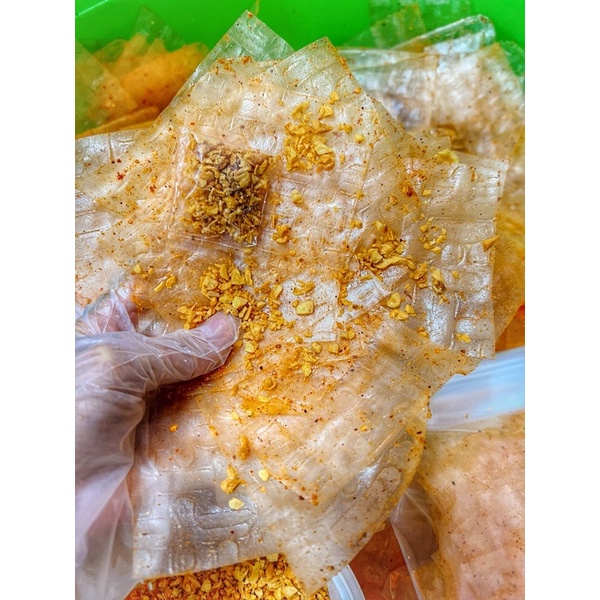 Bánh Tráng Muối Tỏi Xì Ke 55gr / 200Gr Gói to mọi người cùng ăn - Càng Ăn Càng Nghiện - Bánh Tráng BTM