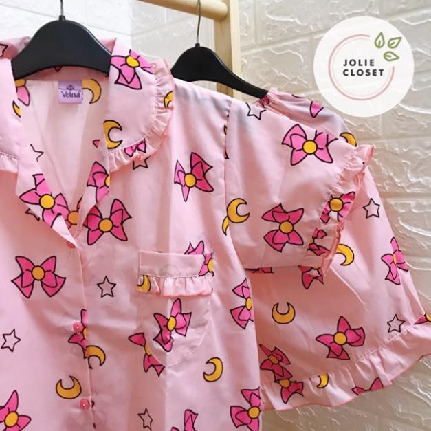 Bộ Ngủ Pijama Thái Lan Form Rộng Hình Nơ