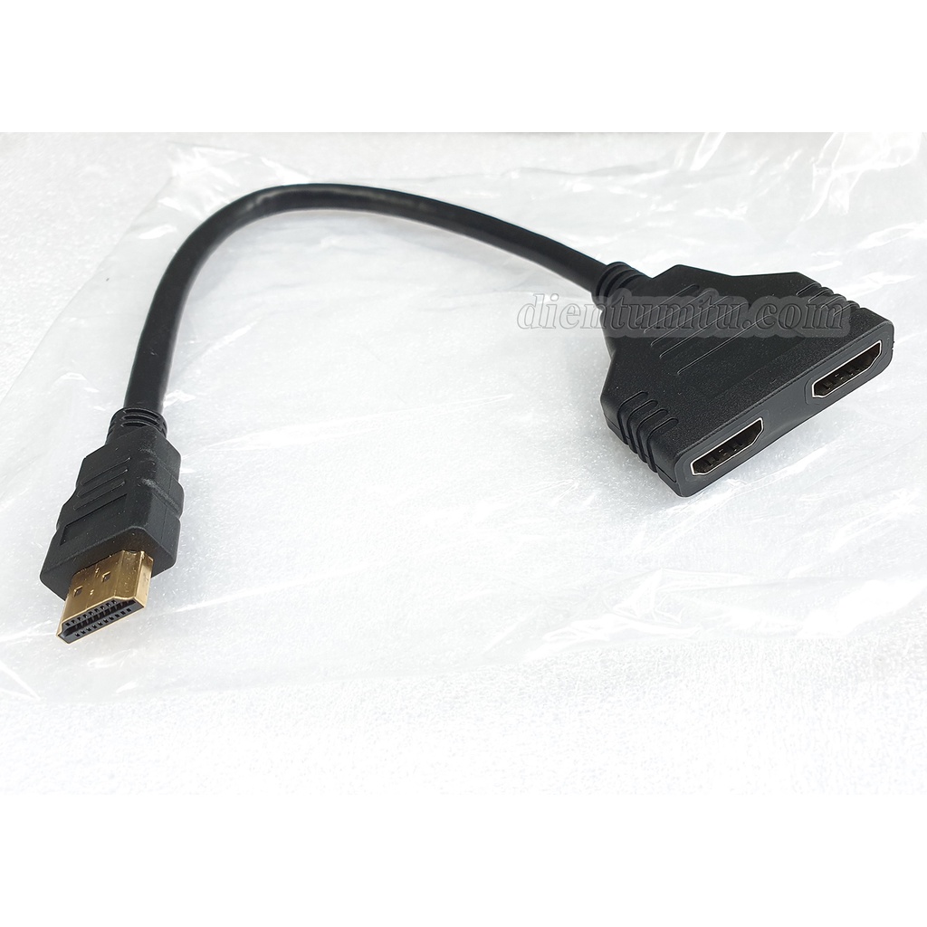 Cáp - Đầu Chia Tín Hiệu HDMI 1 Ra 2 Đầu