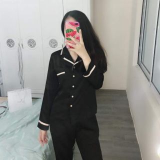 Bộ lụa satin dáng dài