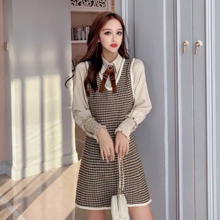 SET VÁY DẠ KÈM ÁO SƠ MI