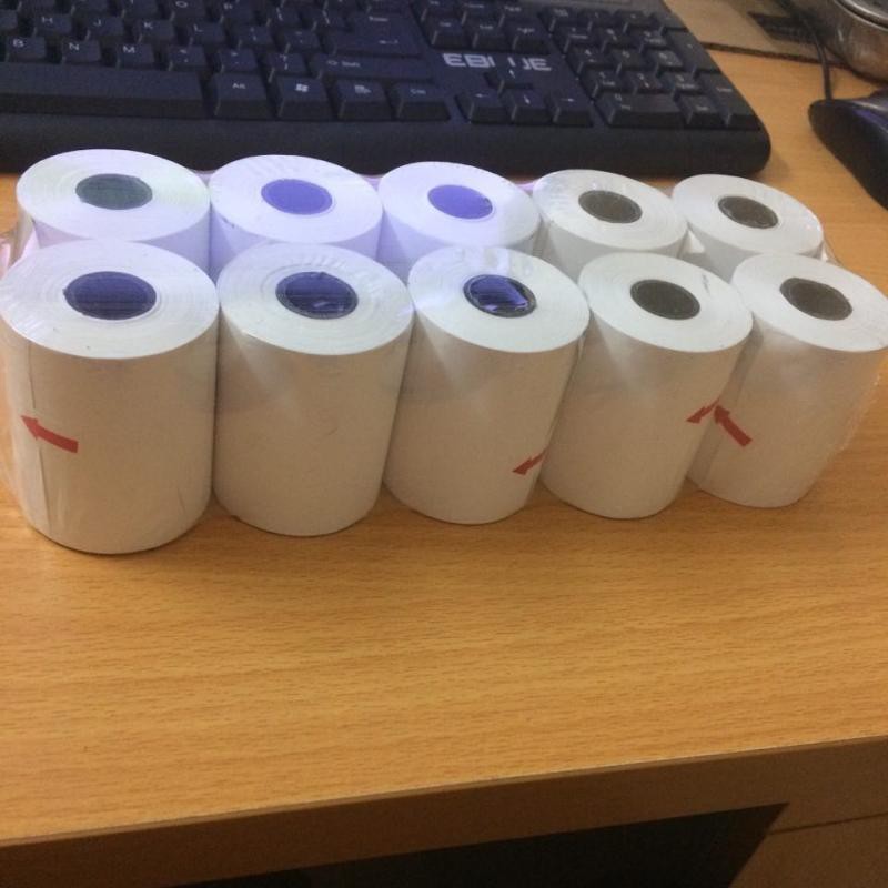 Thùng 100 cuộn giấy In Hóa Đơn Máy K58 - Loại Tốt