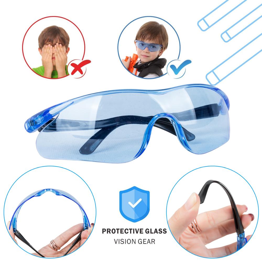 Toy Gun Glasses children outdoor airsoft for nerf gun Accessories Protect Eyes Durable Plastic parts