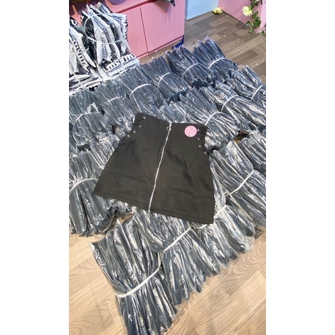 [Ảnh thật] 60-90kg Bigsize VÁY JEAN RÚT DÂY THỜI TRANG CV35