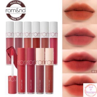 Son kem lì cực nhẹ môi Romand Zero Velvet Tint 5.5g