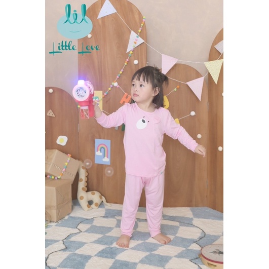 Little love - Bộ dài tay little love vải smoothy mềm mát cho bé