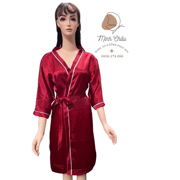 ÁO CHOÀNG LỤA TRONG SPA, SALON