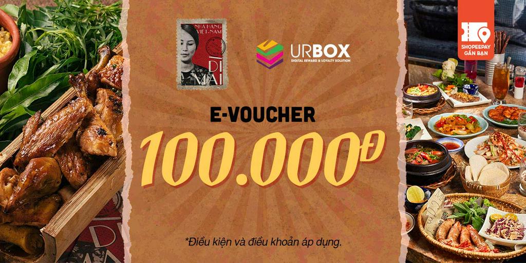 E-Voucher nhà hàng Dì Mai trị giá 100.000đ