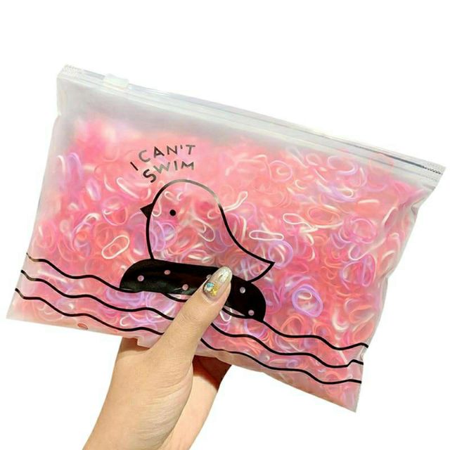Túi 1000 dây thun cột tóc cho bé