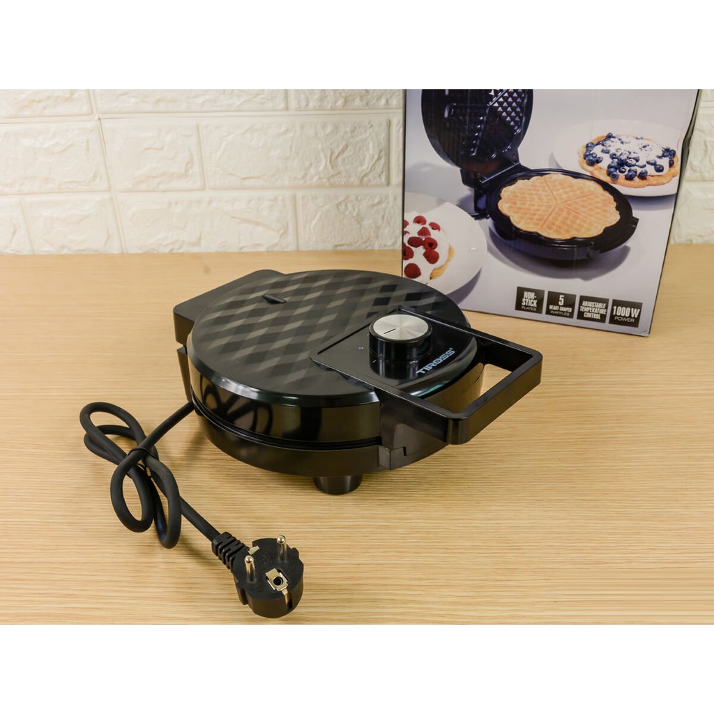 Máy nướng bánh Waffle Tiross TS1384 - Hàng Chính Hãng