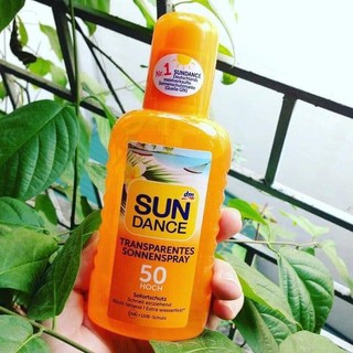 Xịt chống nắng sundance transparentes sonnenspray spf 50